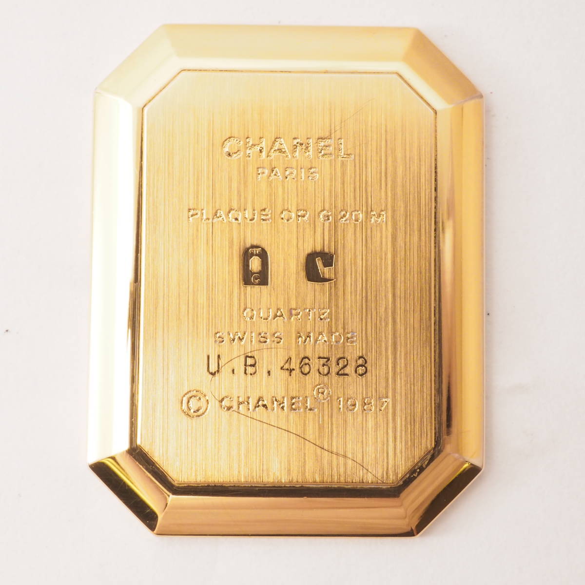 z16507】CHANEL シャネル プルミエール PLAQUE OR G 20M クォーツ