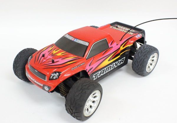 中古 タミヤ1/10ナイトロクラッシャー NDF-01T 1/10 エンジンRC 組立