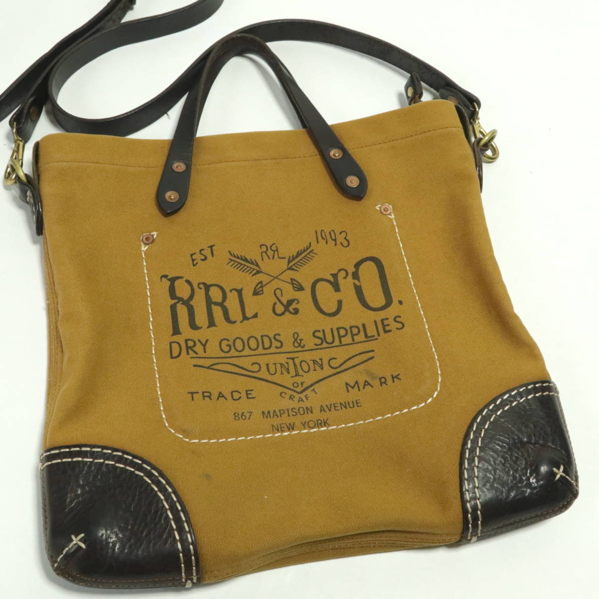 RRL『 ダブルアールエル』ショルダーバッグ ラルフローレン レザー 
