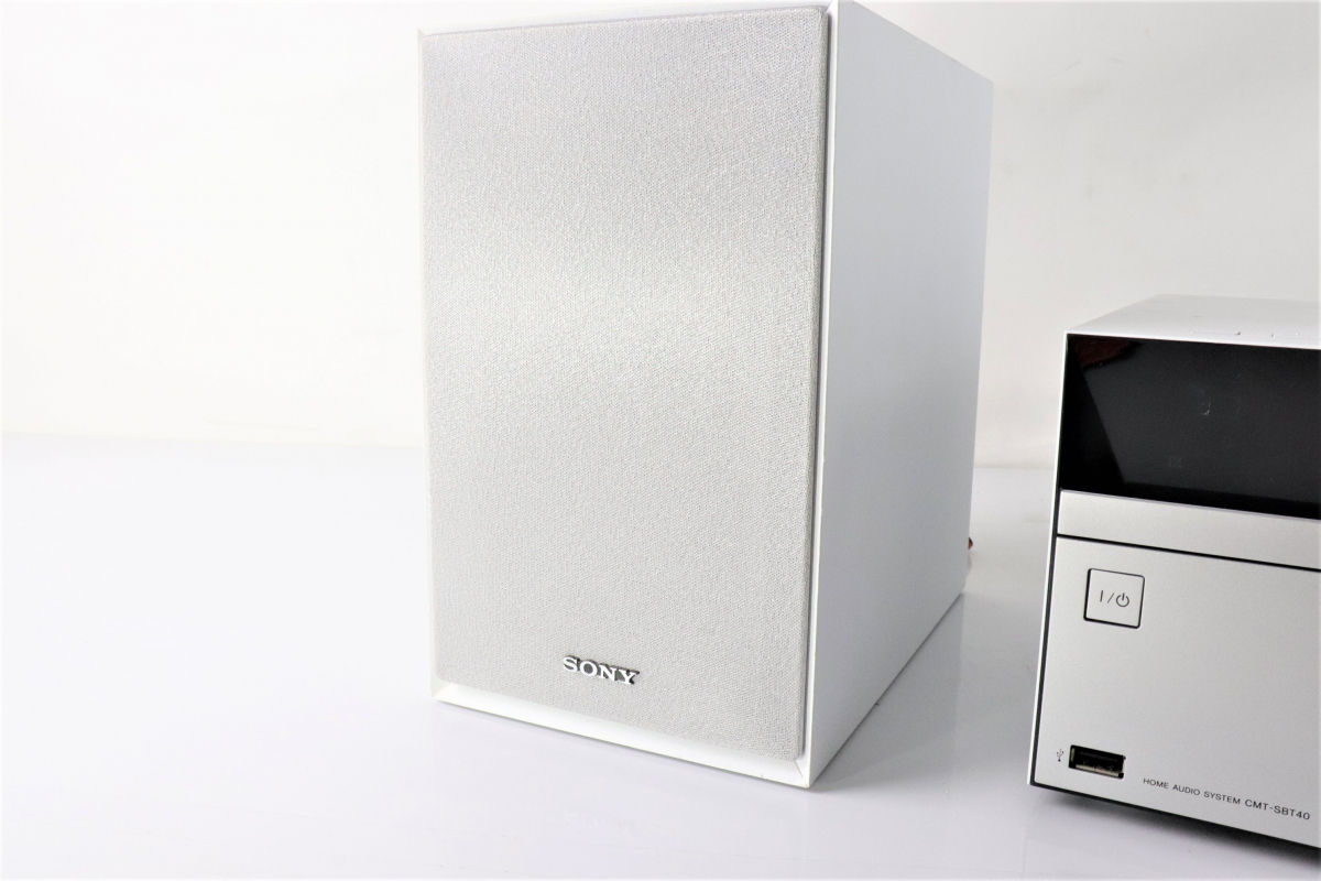 ホームオーディオシステム SONY CMT-SBT40(ホワイトS) CMT-SBT40 ソニー SONY モデル HCD-SBT40◇Bluetooth 中古 ◎【動作品