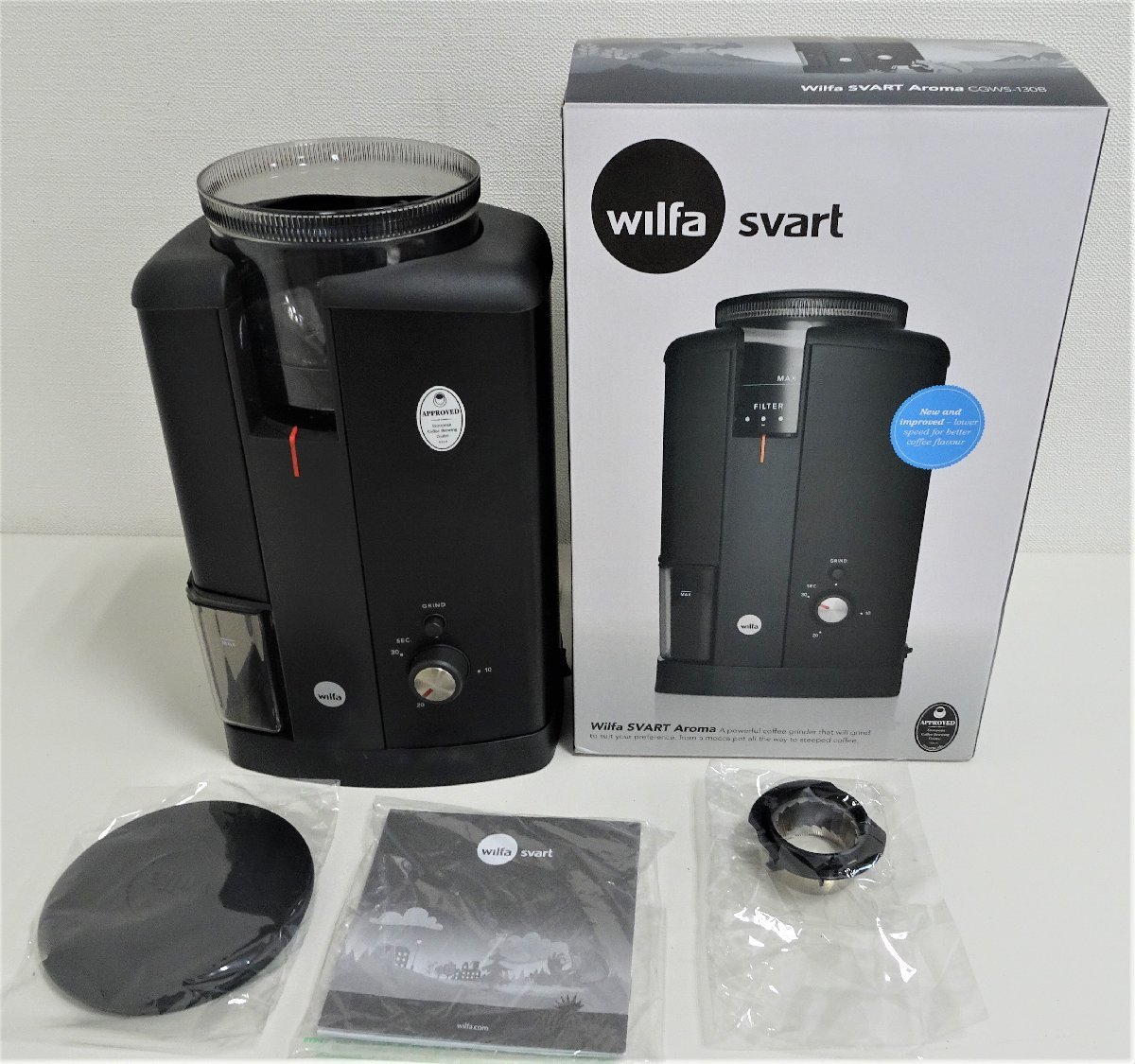 wilfaコーヒーグラインダー ウィルファ スヴァート アロマCGWS-130B
