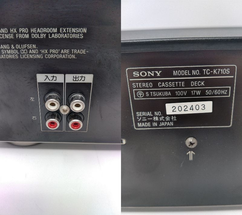 Yahoo!オークション - SONY カセットデッキ TC-K710S 3ヘッド