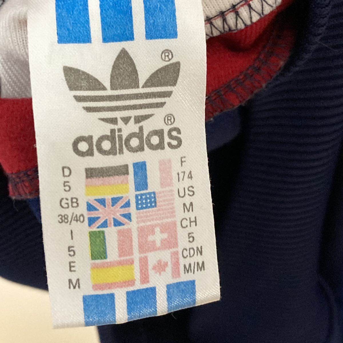 US古着 80年代ヴィンテージ スリーライン半袖 パーカー adidas 