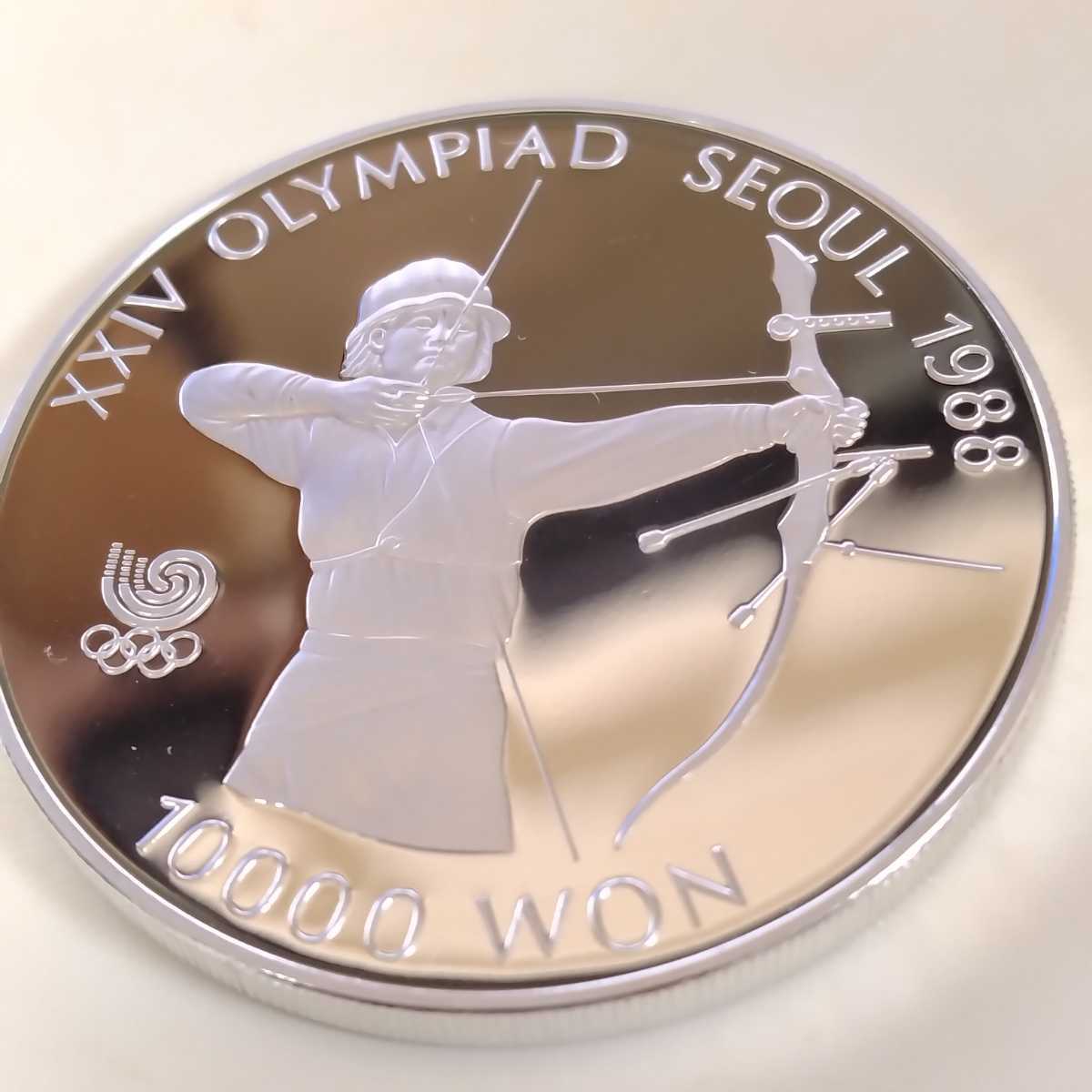 1987 韓国 10000ウォン銀貨 韓国 1987 10000ウォン銀貨 プルーフ ソウルオリンピック記念