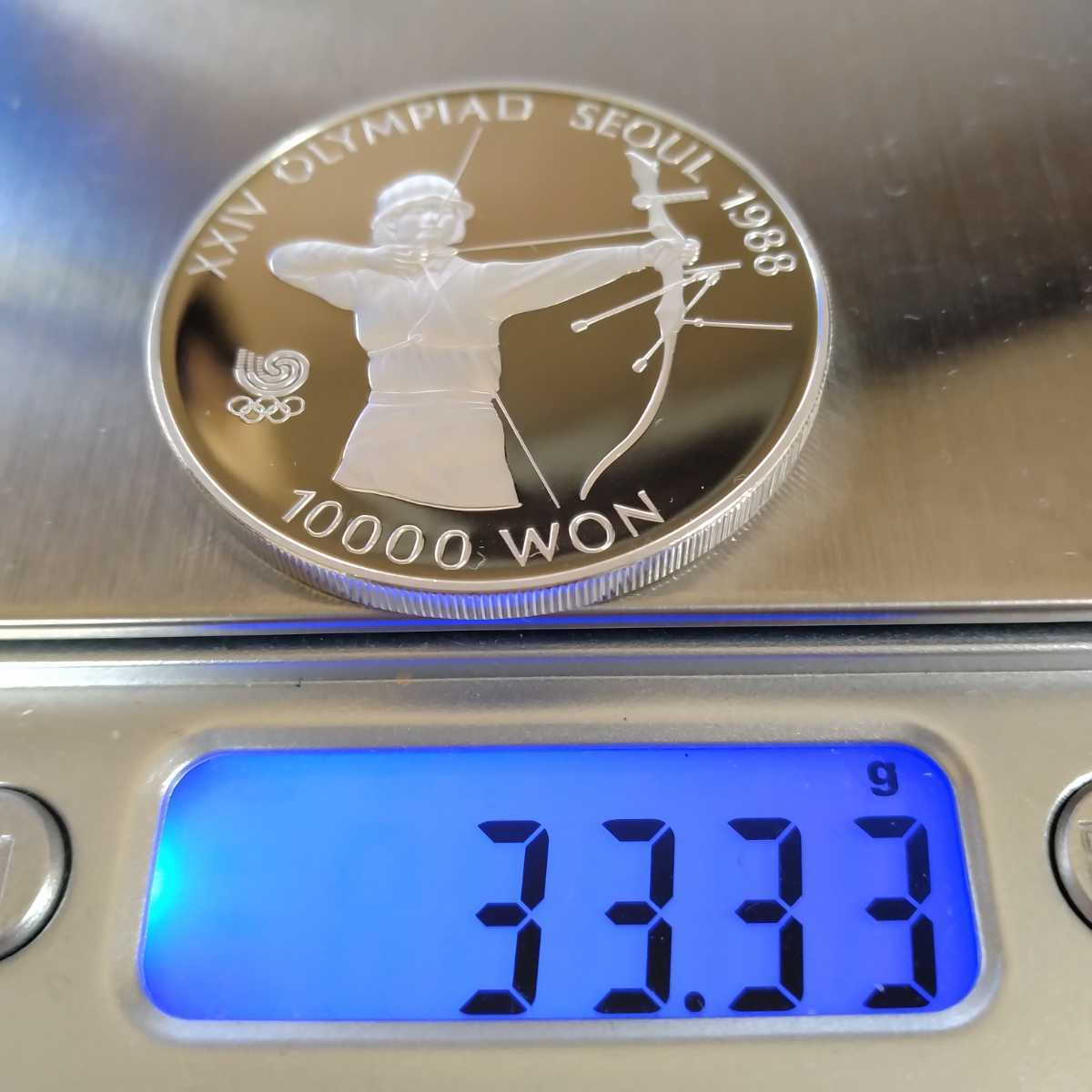 韓国 1987 10000ウォン銀貨 プルーフ ソウルオリンピック記念