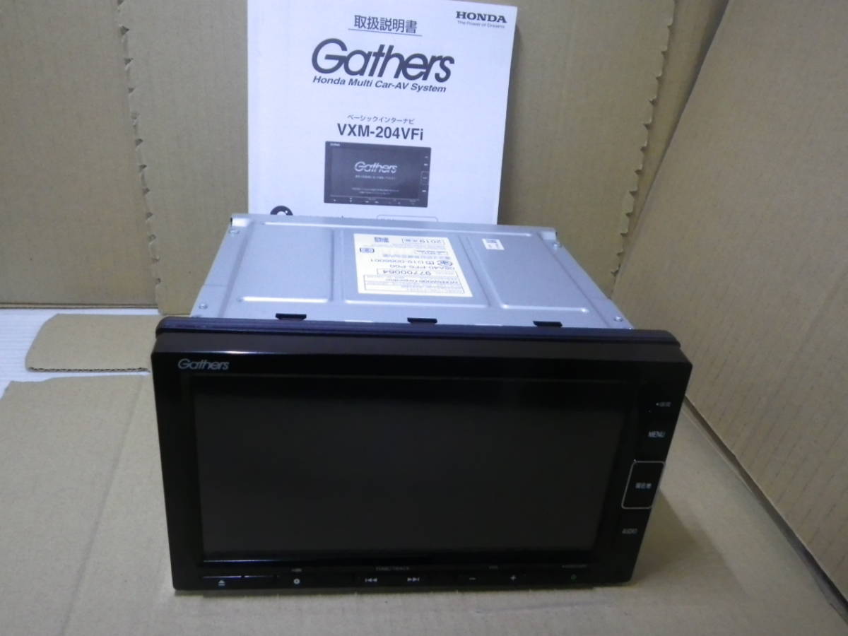 車 セキュリティカード付 ホンダ純正 Gathers VXM-204VFi 20年製
