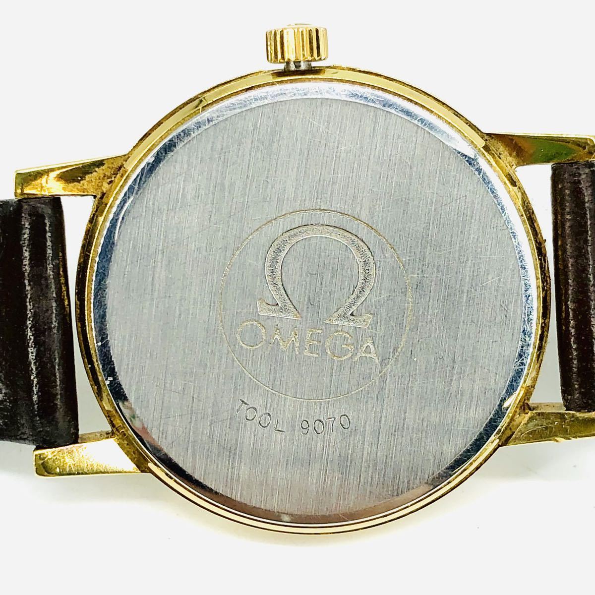 オメガ ジュネーブ 手巻き OMEGA | GP 革 Cal.625 ゴールド Geneve エレガントなオーバルケース ゴールド（腕時計）の通販 純正尾錠（GP）ゴールド文字盤 純正尾錠（GP）ゴールド文字 ジュネーブ（文字盤カラーゴールド）（メンズ腕時計 アン