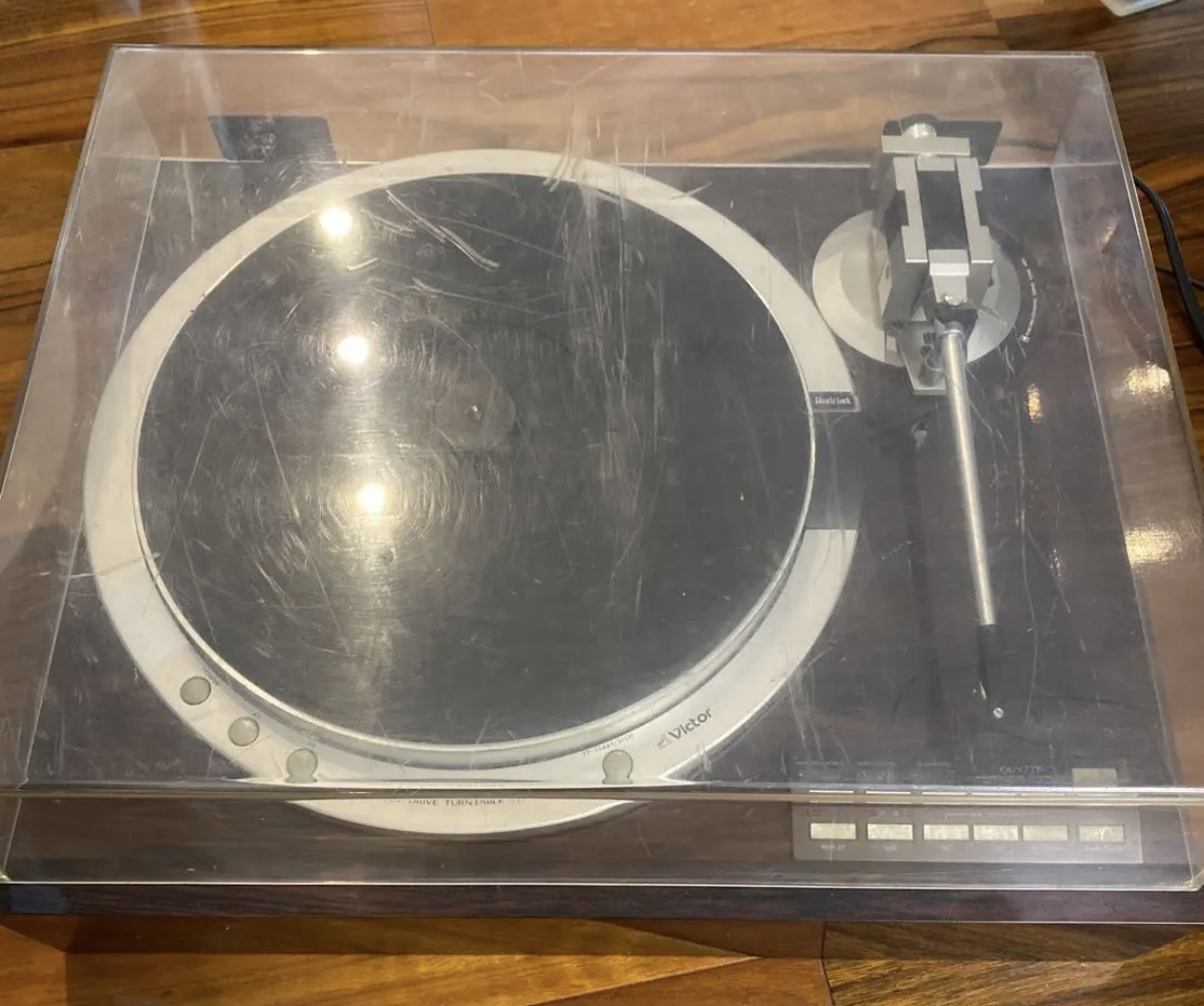 Victor ビクター フルオートレコードプレーヤー ターンテーブル QL-Y77F + PH-300Y