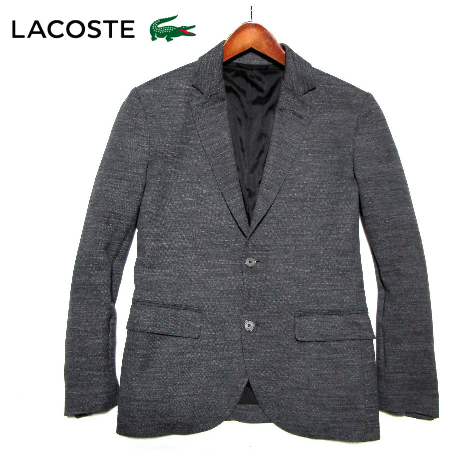 大人気，格安 ラコステ ウールピケ テーラードジャケット グレー サイズ3 M 総裏地 センターベント LACOSTE(Mサイズ)｜売買されたオークション情報、yahooの商品情報をアーカイブ公開 - オークファン Mサイズ