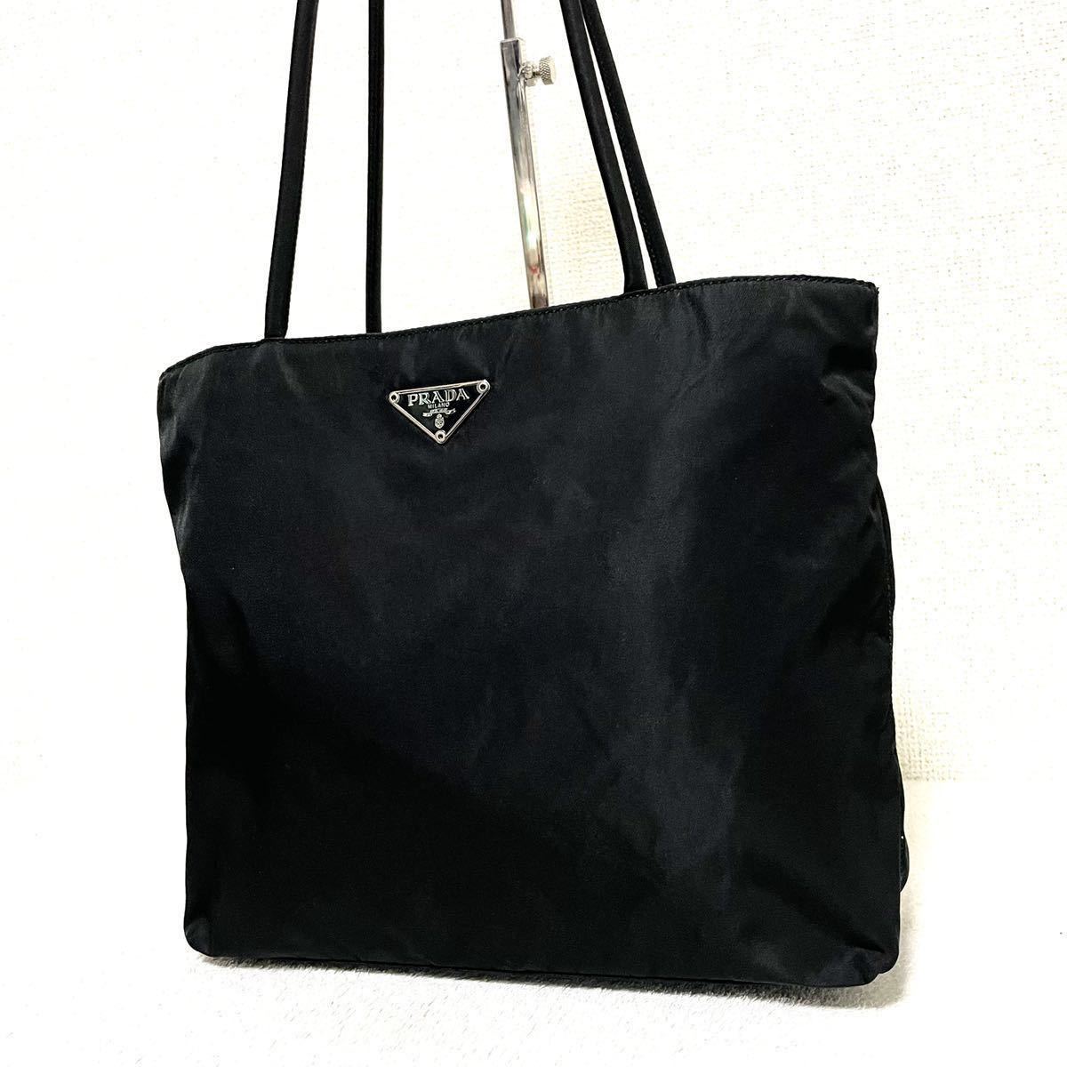 1円スタート！ 極美品 PRADA プラダ ナイロン トートバッグ ショルダー