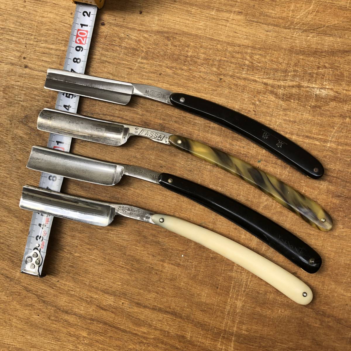 理容 西洋カミソリ 4点 まとめて ☆ 東光 特製、74 ヘンケルス