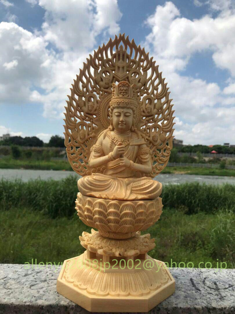 稀少珍品 蓮花台大日如来に坐す 精密彫刻 ★鎮宅辟邪★ V 