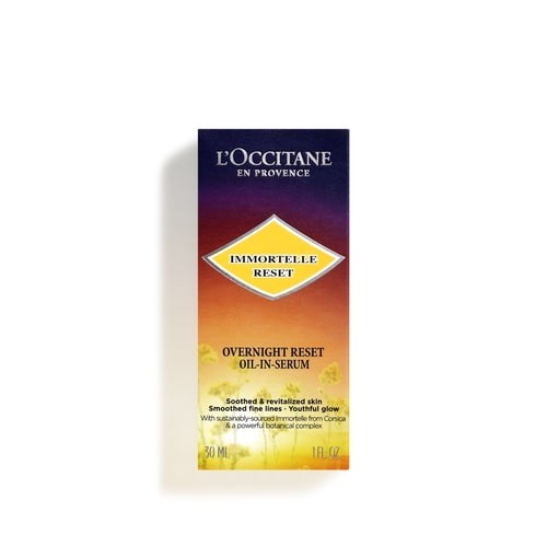 新品★未使用◆ロクシタン イモーテル オーバーナイトリセットセラムb(夜用 美容液)30mL◆翌朝満ち足りたハリ肌夜用リセット美容液 オーバーナイトリセットセラム オーバーナイト イモーテル ロクシタン(L'OCCITANE) ロクシタンイモーテル 使用感と成分