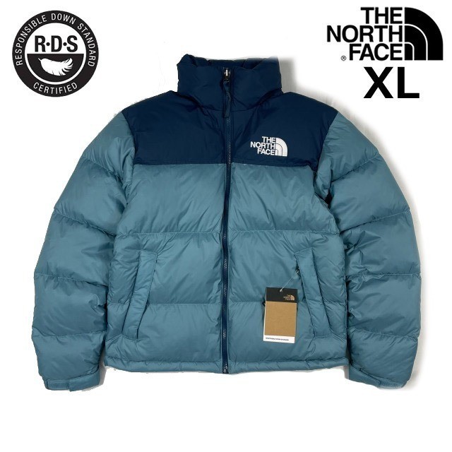 1円~!売切!【正規新品】THE NORTH FACE◆1996 RETRO NUPTSE JACKET◆ダウンジャケット ヌプシ US限定 RDS認証 700 防寒(XL)青 190122-140