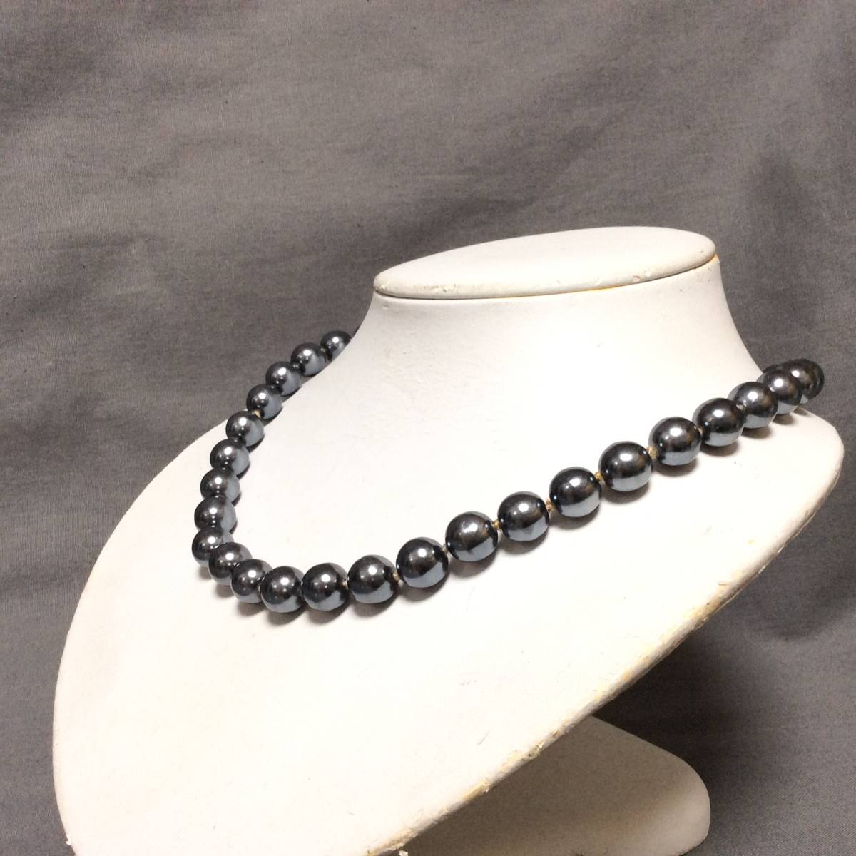 ○ 10/13 217703 CELINE パール グレー系 ネックレス アクセサリー 