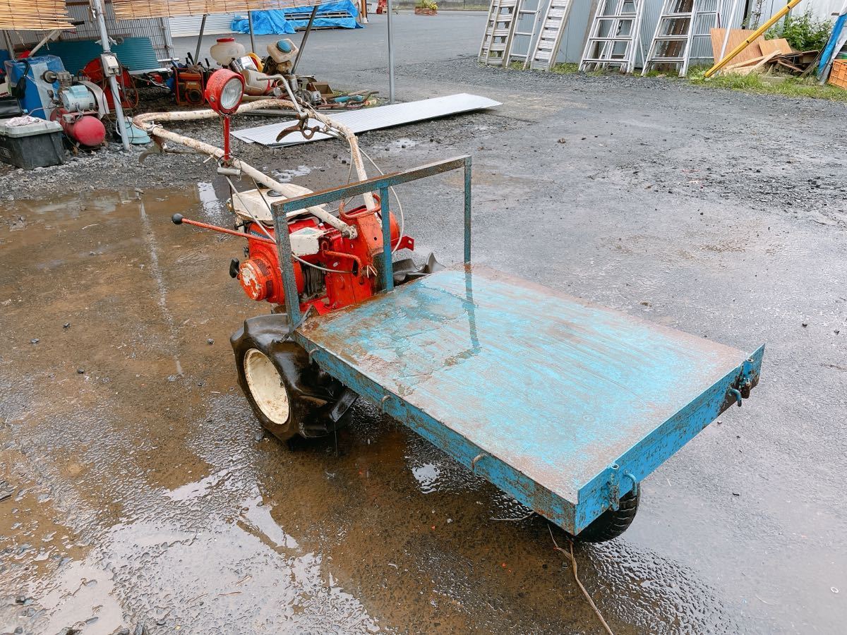 ジャンク Kubota クボタ バインダー HE30A改造運搬車 ガソリンエンジン 