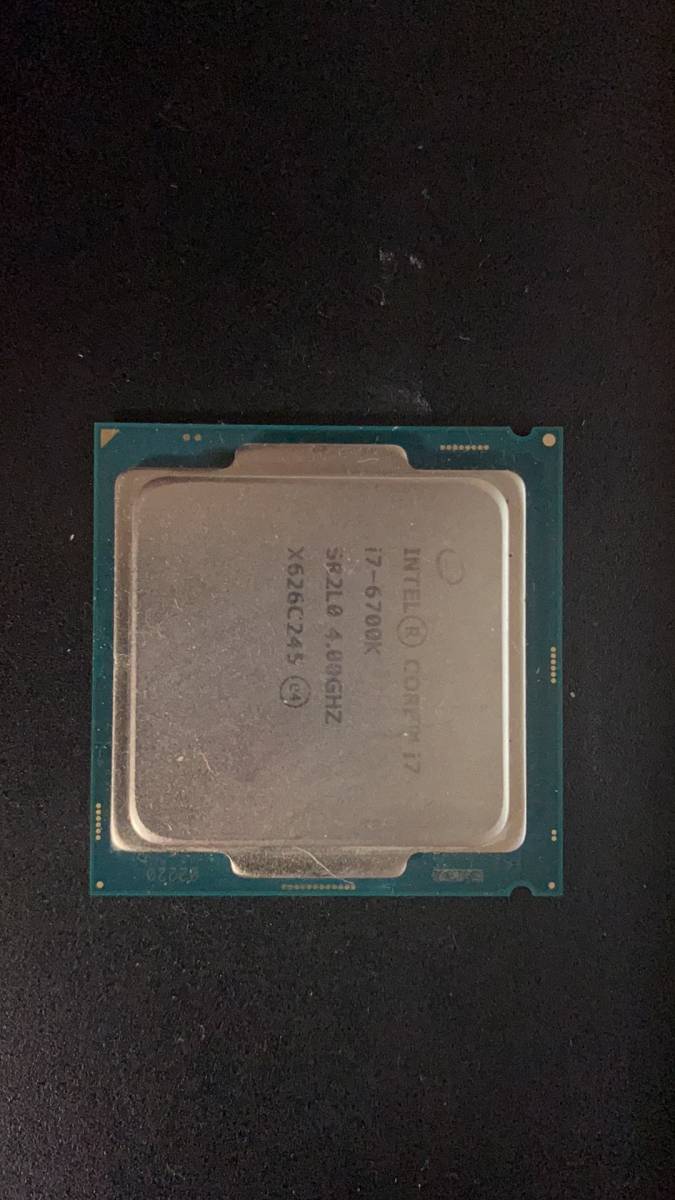 Intel I7-6700K LGA 1151 中古分解品 BIOS起動確認 社内管理番号E91_1