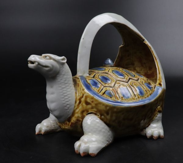 時代　平戸焼　亀型　水注 時代 平戸焼 亀型 水注 時代 平戸焼 亀型 水注 時代 平戸