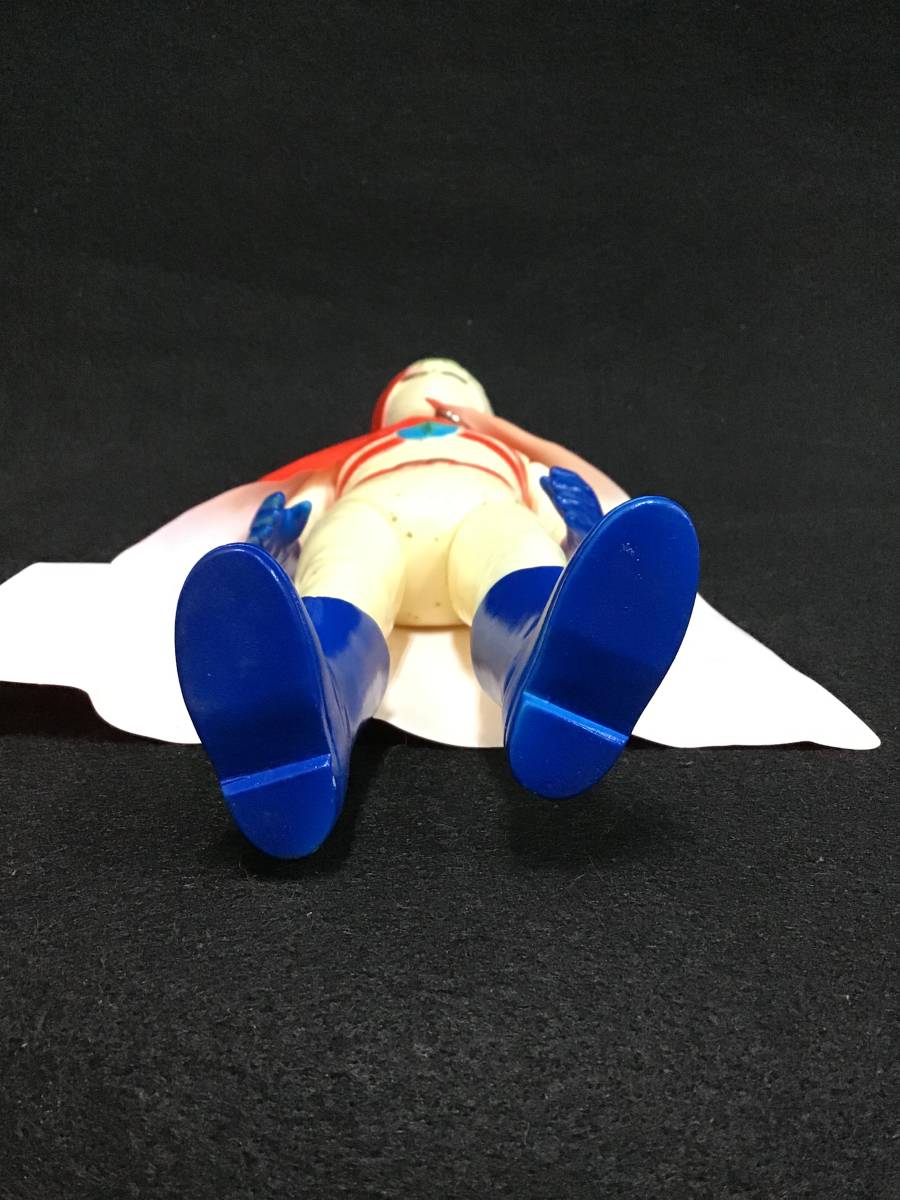 リ*ィ様 当時物　レインボーマン　タカトク　ソフビ　マスク　オマケ レインボーマン ソフビ人形 当時物 保管品 マスク マント メーカー不明