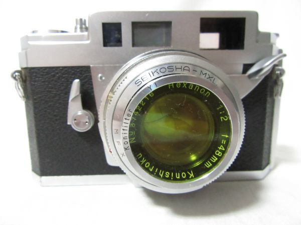 コニカ Konica IIIA 48mm レンジファインダー フィルムカメラ フィルムカメラ Konica IIIA コニカ 3A Hexanon 48mm F2 ケース付 IIIA