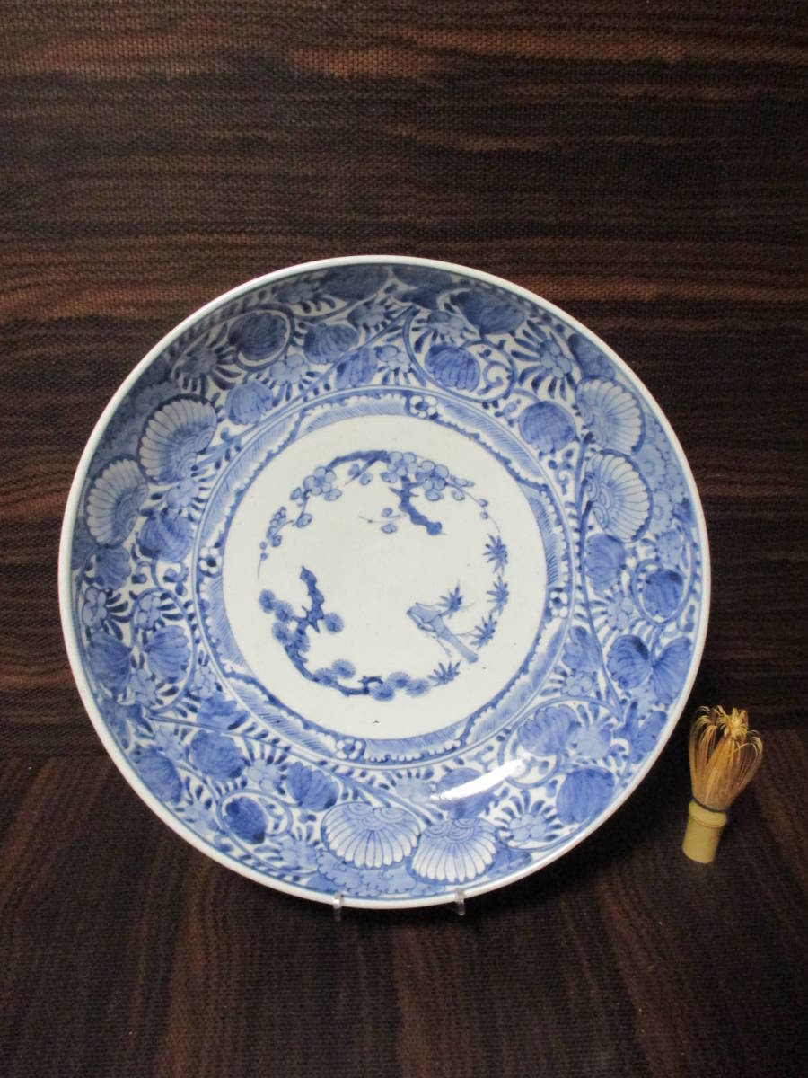 【得価，新品】 完品 古伊万里 大皿 江戸中期(染付)｜売買されたオークション情報、yahooの商品情報をアーカイブ公開 - オークファン 伊万里、有田