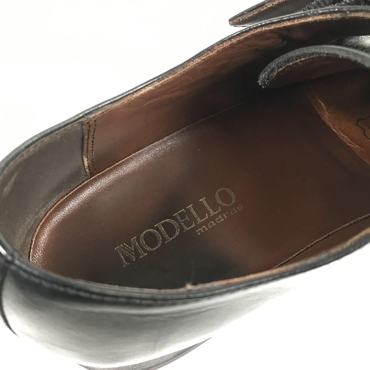 MODELLO マドラス madras ビジネスシューズ モデロ メンズ 25.5cm 革靴 紳士靴 BROWN 茶 公式通販 即決 スワールトゥ 黒 modello