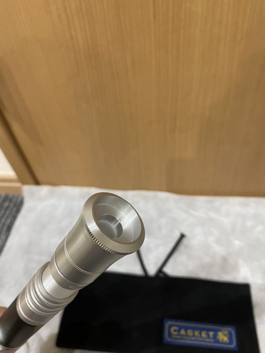 casket カスケット Bezel Grip Trigger 黒柿 アルマイトシルバー金具