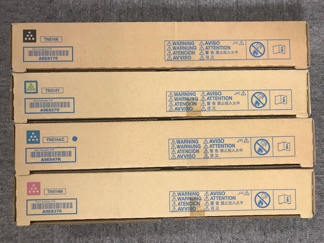 コニカミノルタ TN514 4色セット 4色セット コニカミノルタ用 TN-514 TN514 TN514M TN514C TN514K