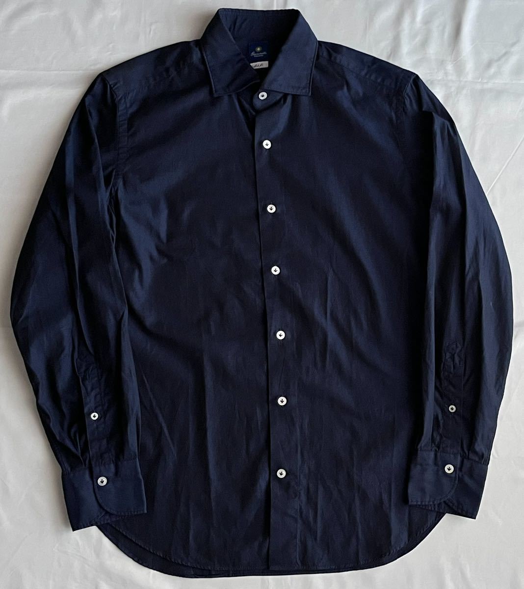 GIANNETTO ジャンネット ネイビー系 シャツ サイズ 41 / 16 L〜XL 長袖 