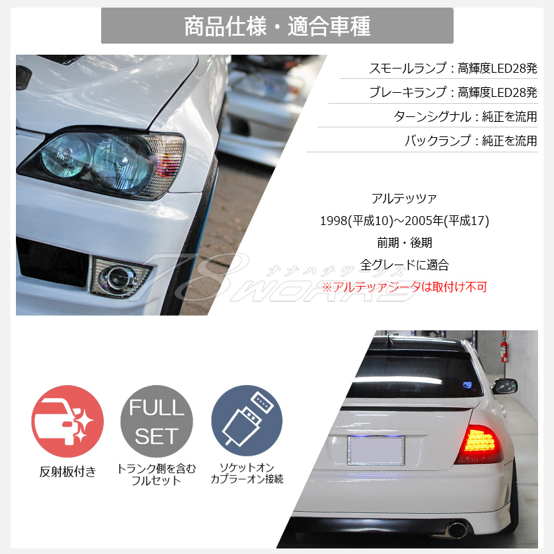 SONAR アルテッツァ社外テール