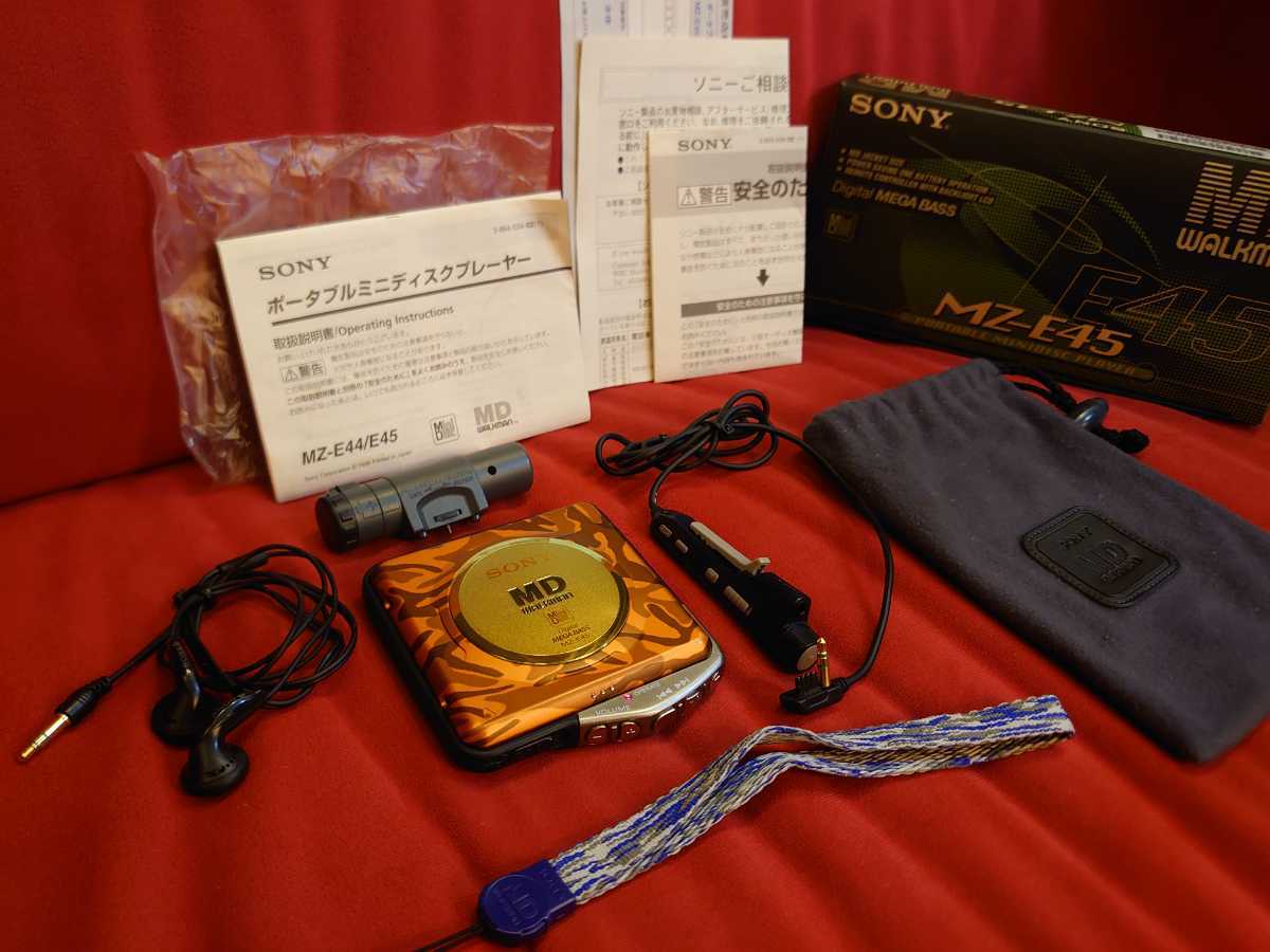 SONY】MZ-E45 WALKMAN PORTABLE MD PLAYER ソニー ウォークマン