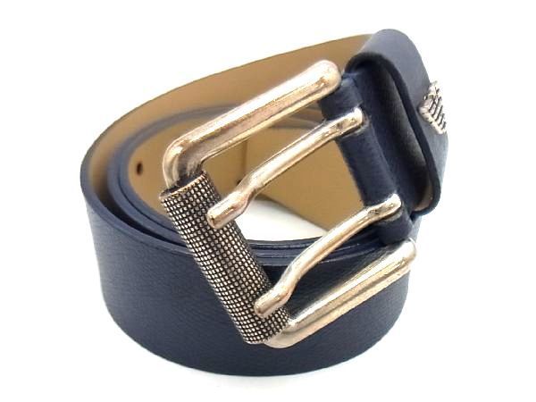 豊富な，低価 1円 EMPORIO ARMANI エンポリオアルマーニ レザー ベルト 表記サイズ85/34 紳士 メンズ ネイビー系 BB2045Qk(その他)｜売買されたオークション情報、yahooの商品情報をアーカイブ公開 - オークファン 男性用