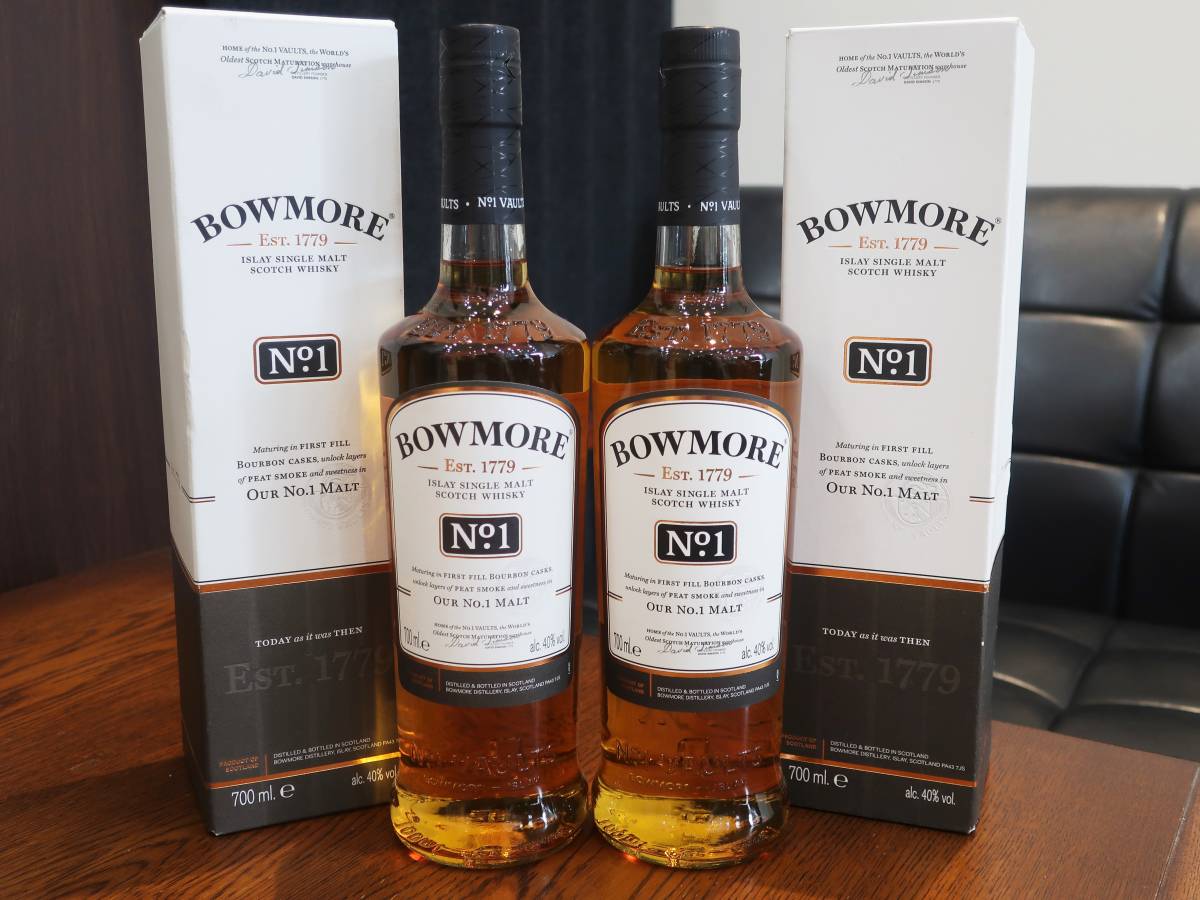未開栓/2本セット】BOWMORE ボウモア No.1 スコッチウイスキー 700ml