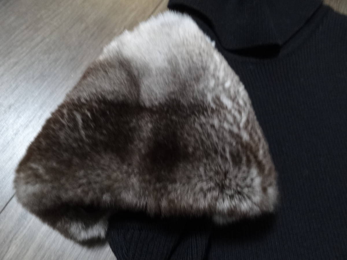 最終価格】KIMIJIMA BOUTIQUE チンチラファー袖ワンピース 最終価格】KIMIJIMA BOUTIQUE チンチラファー袖ワンピース