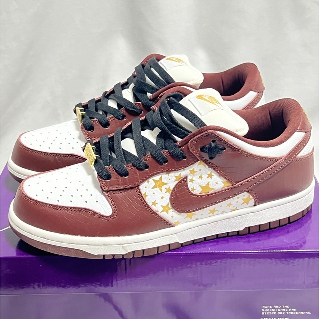 supreme×NIKE SB DUNK Low OG ブラウン ゴールドスター ナイキ