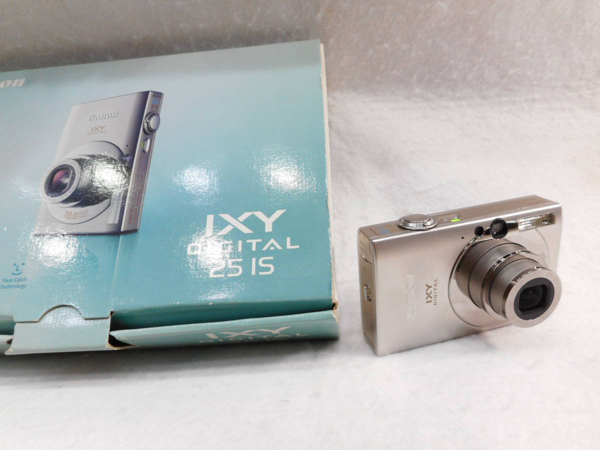 Canon IXY DIGITAL 25IS デジカメ PC1262 ケース付き 管理①