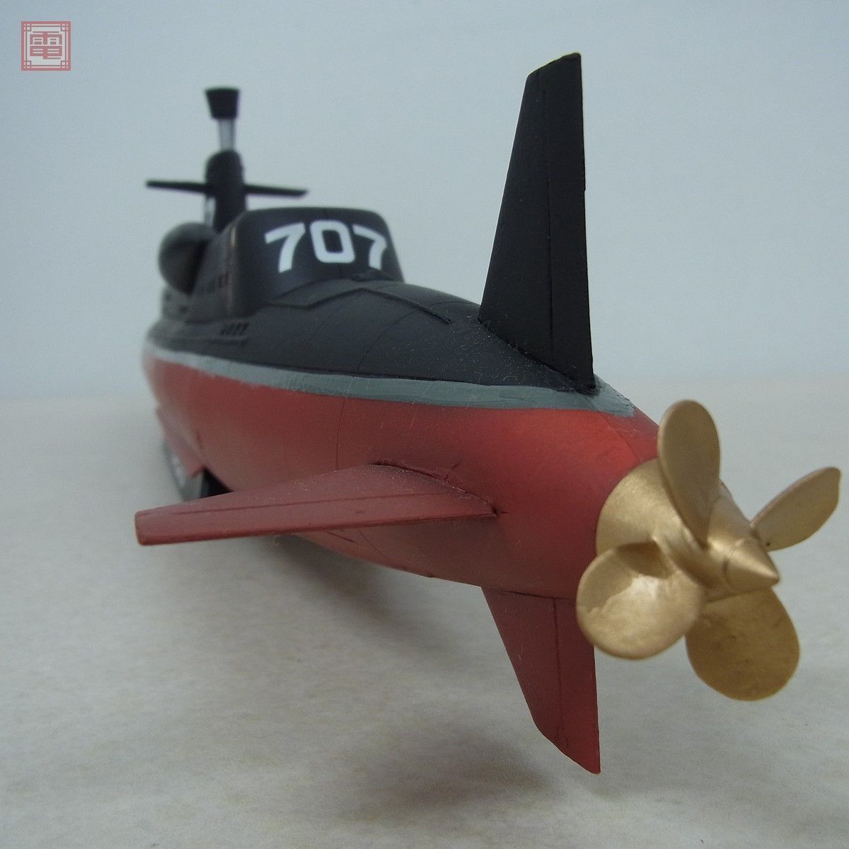 海洋堂 1/144 サブマリン707 ソフトビニール製 塗装済み完成モデル