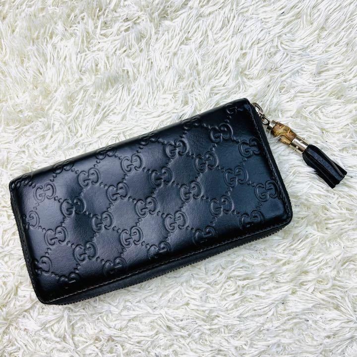 グッチ 長財布 レディース バンブー タッセル GG シマレザー グッチ 長財布 レディース バンブー タッセル GG シマレザー