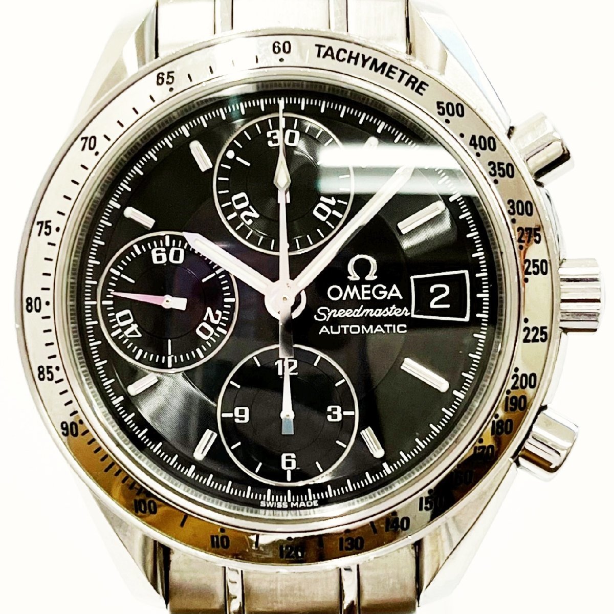 【1円スタート】OMEGA オメガ 3513.50 スピードマスター SS デイト クロノ AT メンズ 127291 腕時計