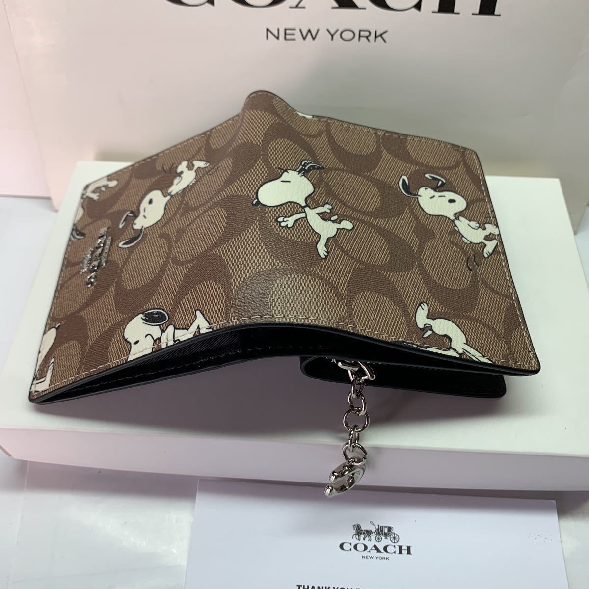COACH×PEANUTS 2つ折りウォレット・C4591コーチ スヌーピー