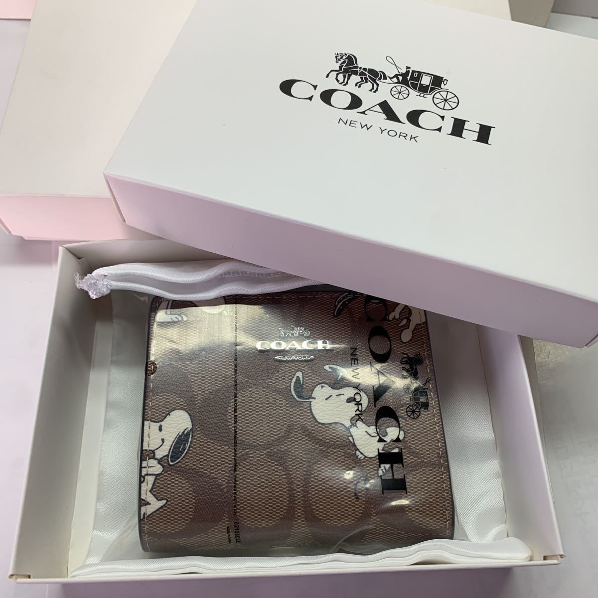 COACH×PEANUTS 2つ折りウォレット・C4591コーチ スヌーピー 