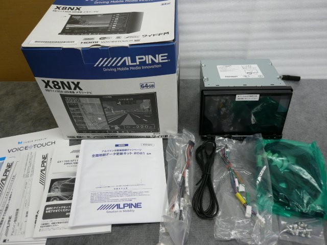 未使用品】 アルパイン X8NX カーナビ 8型 メモリーナビ 2021年版更新