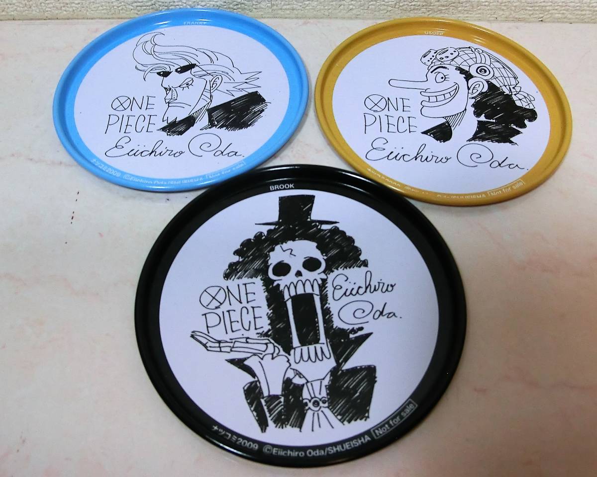 ONE PIECE ワンピース ナツコミ2009 グッズ 非売品 缶コースター9種