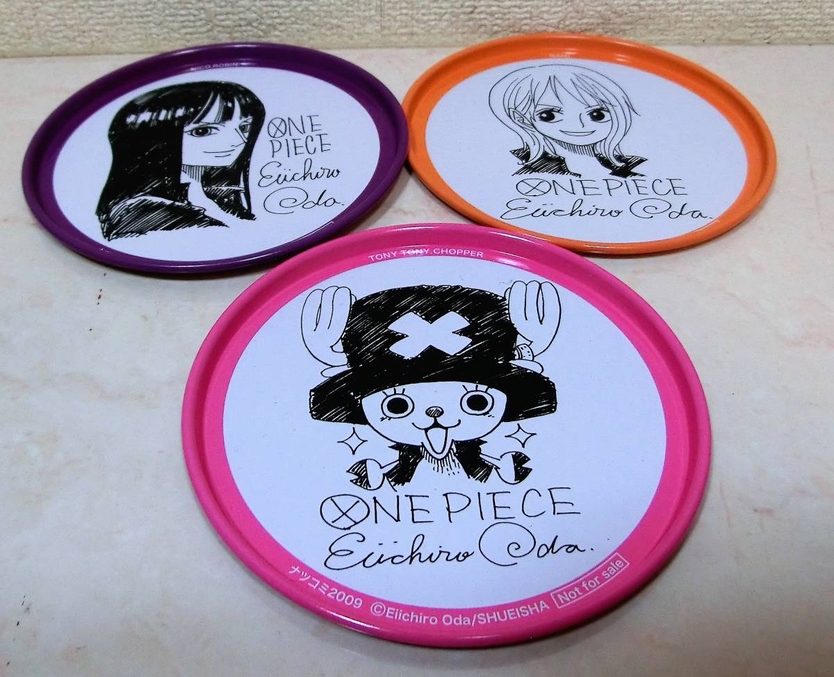 ONE PIECE ワンピース ナツコミ2009 グッズ 非売品 缶コースター9種