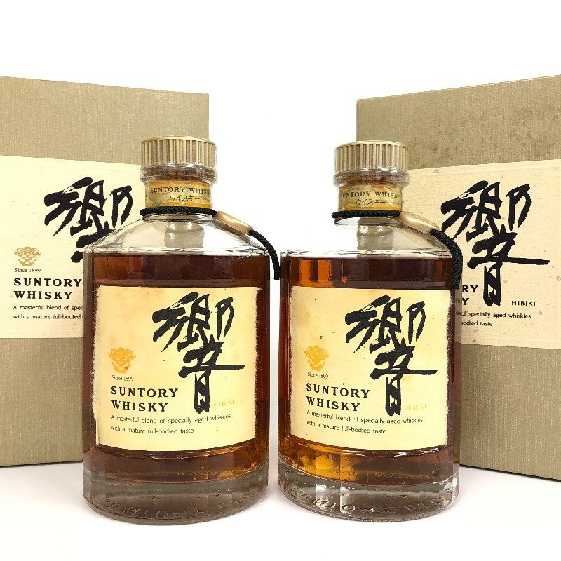 【新品・箱付】サントリー ウイスキー 響 HIBIKI 金キャップ 大阪府配送限定 サントリー 響 金キャップ 2本セット 750ml 箱付