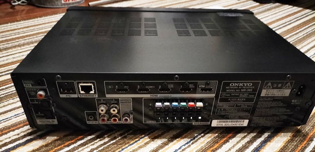 ONKYO : ネットワークAVレシーバー NR-365 オンキョー NR-365(B) 家電