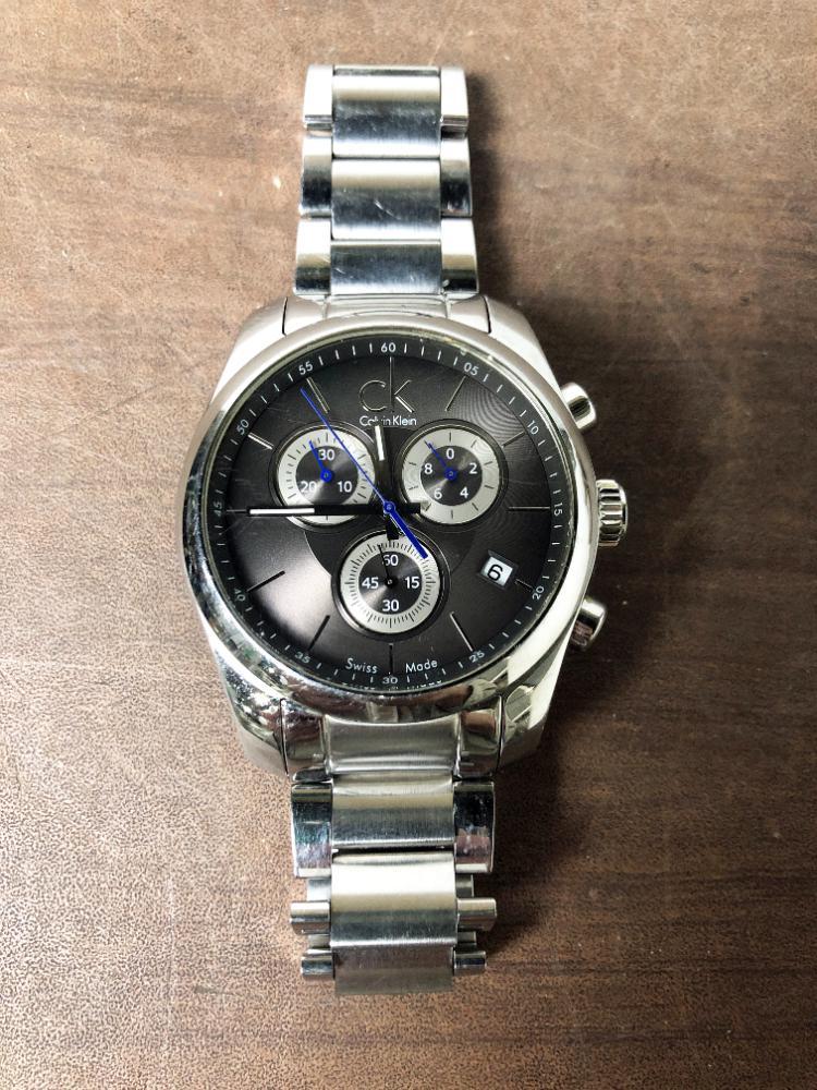 Klein カルバンクライン クロノグラフ 腕時計 中古 中古・古着通販 