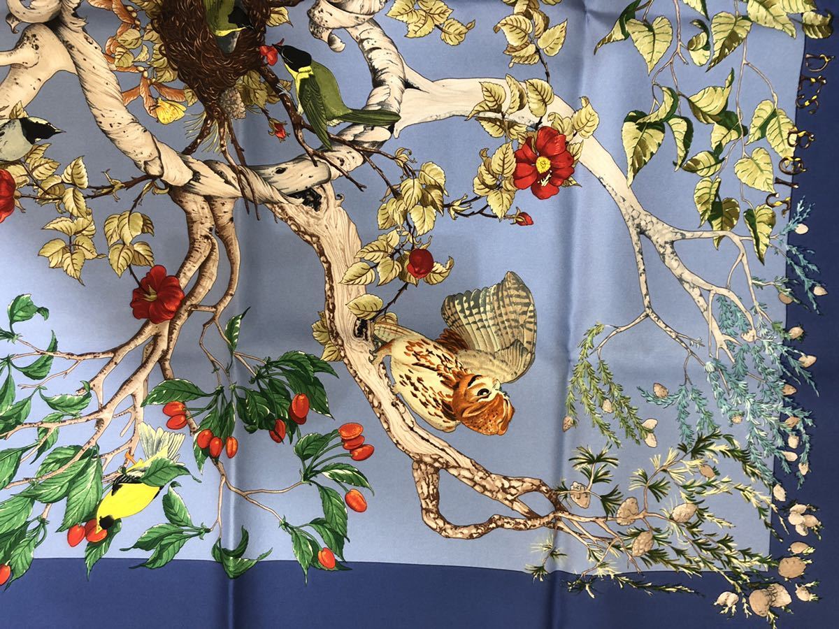 1円〜！【最高級品】 HERMES 【CARRE90/カレ90 AU COEUR DES BOIS 森の