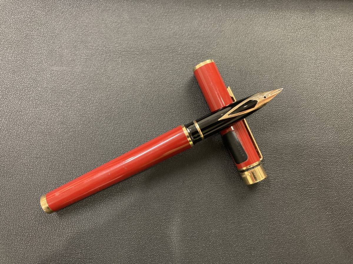 超激得，大人気】 SHEAFFER シェーファー 万年筆 レッド ペン先14K 585