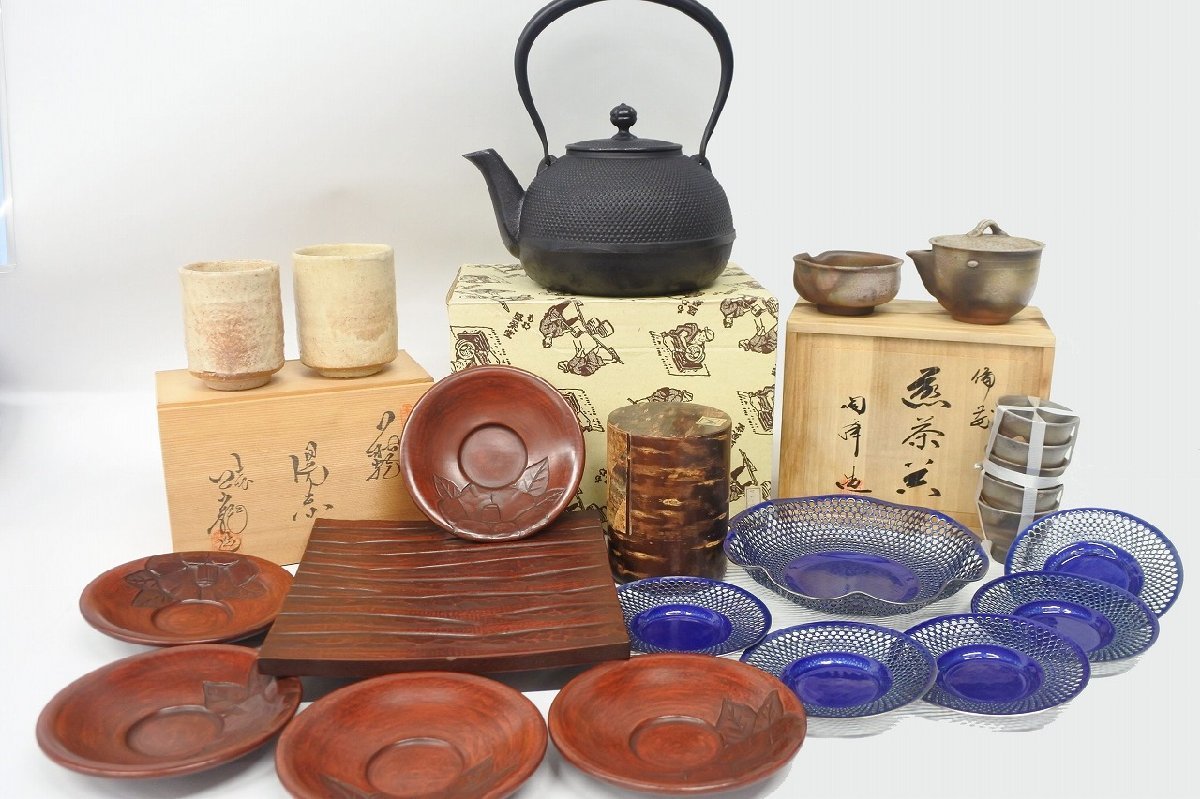 【お得，2026】 1円 おたからや Q025 和食器 他 おまとめ 茶筒 湯呑 茶器 南部鉄器 など(和食器)｜売買されたオークション情報、yahooの商品情報をアーカイブ公開 - オークファン その他